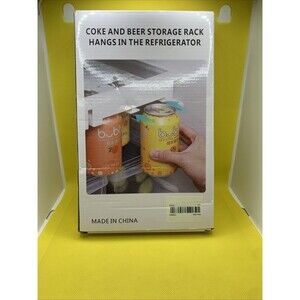 Beer Soda Can Storage Rack Refrigerator Slide Under Shelf Organizer Adjustable